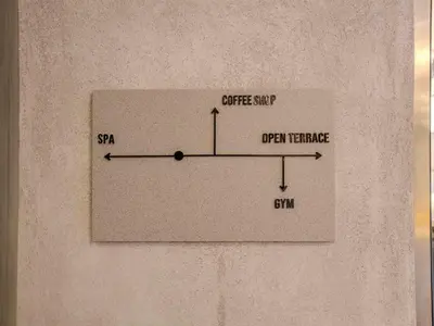 a diagram of an object set up on a wall at Cayan Tower, The Twist - Marina Views & Free Pool in Dubai