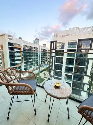 Gallery image of Stylish Pastel Colors Apartment in Dubai