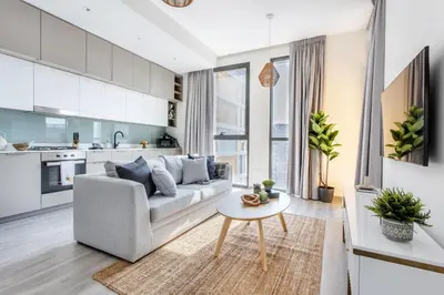 a living room with a couch and a table at Guesty to Avantio testing in Dubai