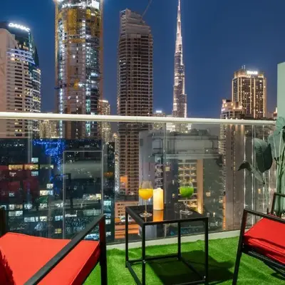 Fireworks Burj Khalifa View - One bedroom Apartment