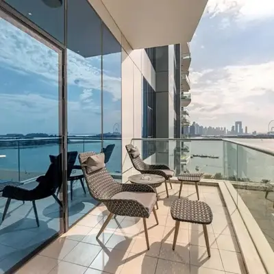 Waves - Grand Palm Escape - Sea-View Massive 1BR Luxury