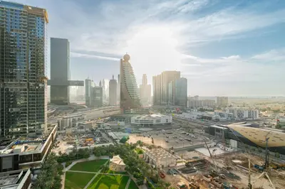 a view of a city with tall buildings at CitiHome - Spacious 2BR - Park Gate Residences in Dubai