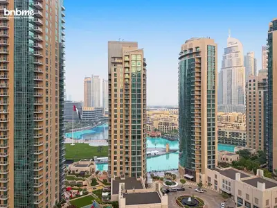 a view of a city skyline with tall buildings at bnbmehomes - 29 Boulevard Tower 1 in Dubai