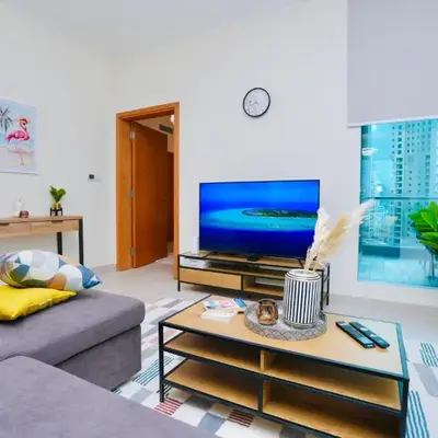 Bright 1BR Marina Promenade Partial Sea View