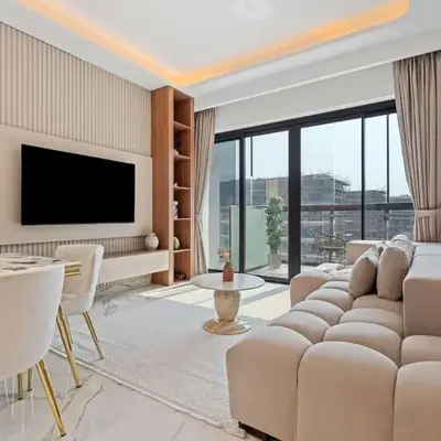 Modern 1BR Apartment w Balcony in Meydan