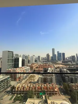 a view of a city from the top of a building at Private Pool I Sleeps 6 I 5 Star Amenities I 2BR Onyx in Dubai