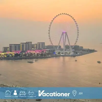 Vacationer l Mesmerizing 2 Bed l Sea and Ain Dubai View l JBR