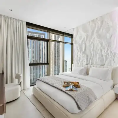 Serene Creek Harbour Escape with Burj Khalifa View