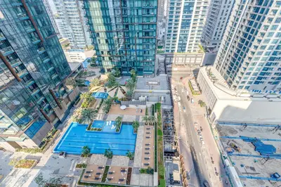 an aerial view of a city with tall buildings at The Residences Marina Gate 1 - 2 Bedroom Apartment - Allsopp & Allsopp in Dubai