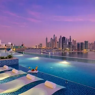 Seven Palm! Rooftop Infinity Pool with Great View! Private Beach Access!