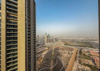 a view of a city from a tall building at StayShort - Inviting 2BR in Business Bay with Wonderful Views in Dubai