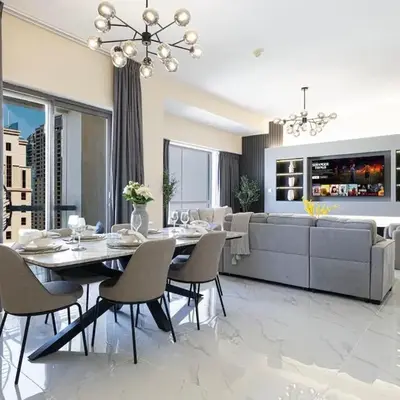 Beachfront Spacious Apartment with Sea & Palm Views