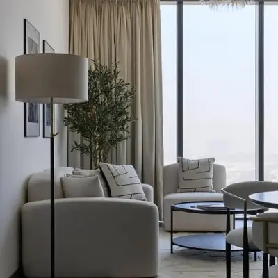 Gentle brutalism apartments on Sobha Hartland 3BR