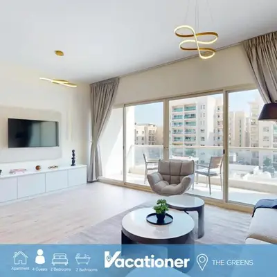 Vacationer l Peaceful 2 Bed l Sheikh Zayed Road l The Greens