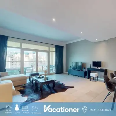 Vacationer l 1 Bed on The Palm l City Views l Near Atlantis