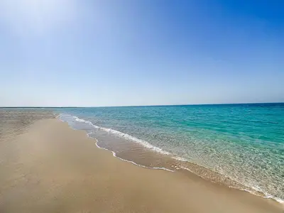 a view of the beach with the ocean at Frank Porter - La Voile 3, La Mer in Dubai