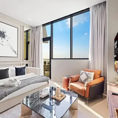 Luxe 1BR in JVC with Private Jacuzzi & Pool Access