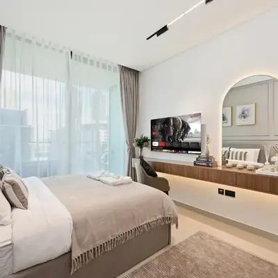 Stylish JVC Studio Hotel-Style Comfort