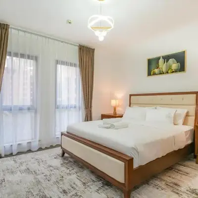 Contemporary one-bedroom apartment in Burj Khalifa area by Norbu Holiday Homes