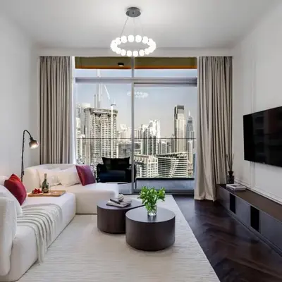 Stunning High-Floor 1BR Burj Khalifa & Canal Views