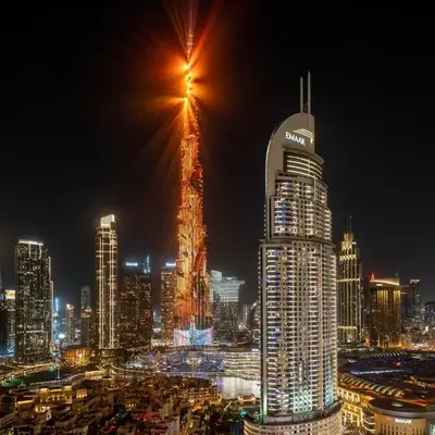 Luxury 2BHK with view of Burj Khalifa & Fountain