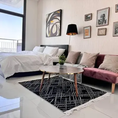 Pool view Studio with balcony in Arjan