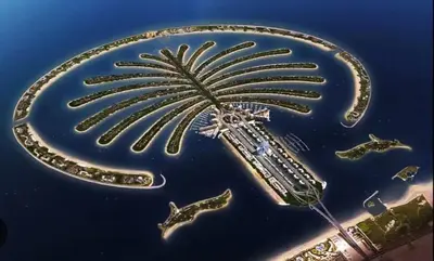 a rendering of a palm tree in dubai at Fairmont The Palm Luxury Apt 2413 in Dubai