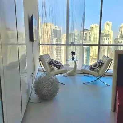 Vip guestroom 360 view of marina private terrace with pool