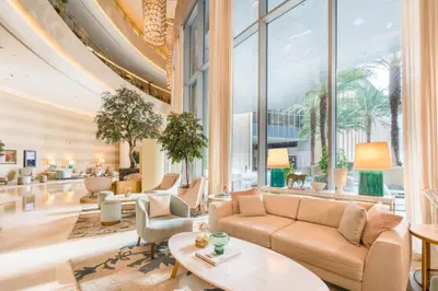 a lobby at the trump international hotel las vegas at JW Marriott Hotel Marina in Dubai