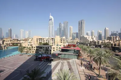 a view of a city with tall buildings at New Arabian Burj Residence 1 & 8 Downtown Dubai in Dubai