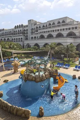 a water park at a resort with a water slide at Jumeirah Zabeel Saray Dubai in Dubai