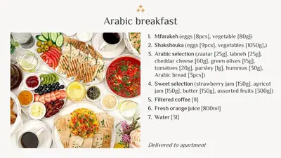 a table filled with different types of food at Elite Royal Apartment - Burj Residences T5 | VIP in Dubai