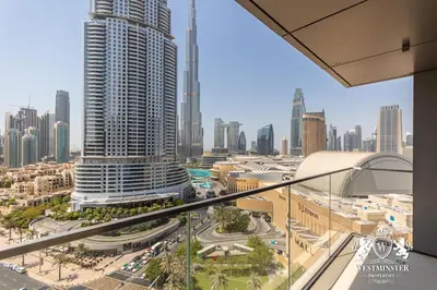 a view of a city with tall buildings at Westminster Boulevard Point in Dubai