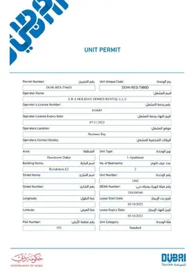 a document with a list of different types of payments at Elite Royal Apartment - Full Burj Khalifa & Fountain View - Ruby in Dubai