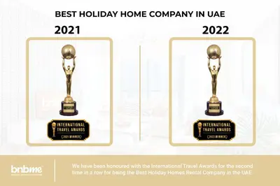 two oscars awards with the best holiday home company in ufc at bnbmehomes - Merano Tower in Dubai