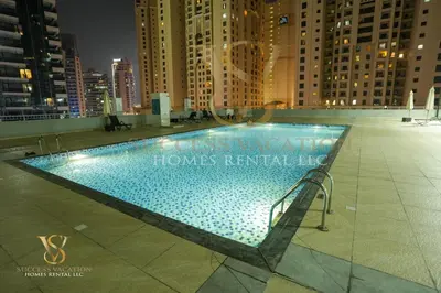 a swimming pool on the roof of a building at Dubai marina , Success Luxury apartments, near JBR beach and metro station-daily free housekeeping included in Dubai