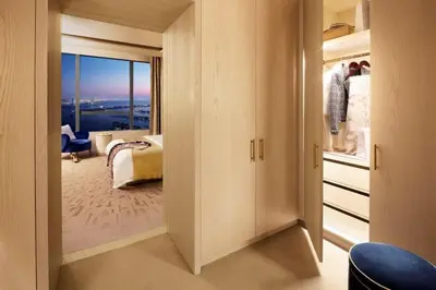 a room with a door to a room with a view at HVR THE PALM DUBAI in Dubai
