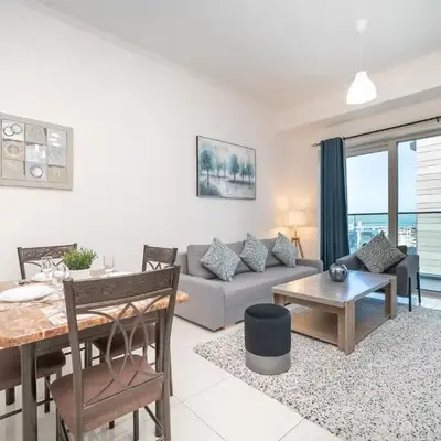 Stunning 1BR with Partial Sea View in Damac Heights