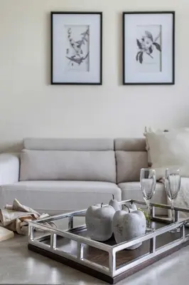 a living room with a couch and a coffee table at Frank Porter - Bonnington in Dubai