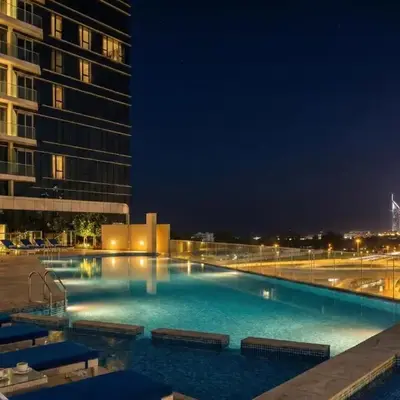 Avani Palm Burj-AlArab View from the pool