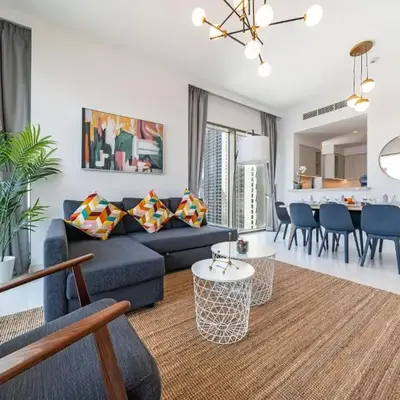 Panoramic Burj Views - Lovely 3BR in Creek Harbour