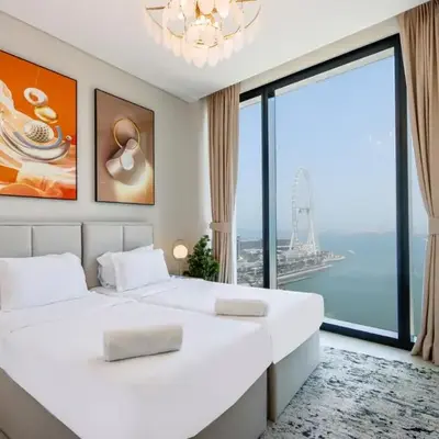 Livbnb - Lush 2BR Suite with Sea and Ain View in Address JBR