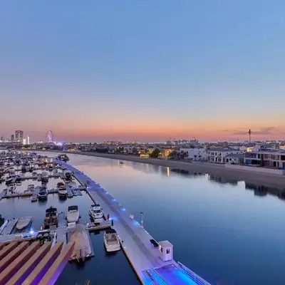 bnbme - Palm Jumeirah Studio Balcony Sea Ain Dubai Views Pool Gym Parking Access