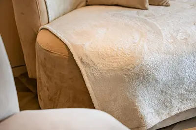 a close up of a bed with a pillow at Daniels Five Palm 2BR with Garden View in Dubai