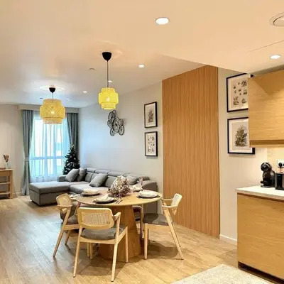 Family apartment next to the beach