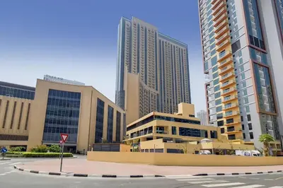 a group of tall buildings in a city at 5-Star Address Dubai Marina Mall Stunning Marina Views 3-Bedroom in Dubai