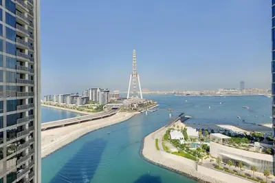 a view of a body of water from a building at 5242 Tower 2 - Light One Bedroom in Dubai