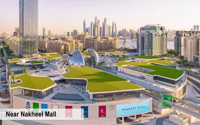 a rendering of the new market mall in a city at Luxury Escapes - Palm Jumeirah's Spectacular Ocean-View Apartment - NABAT in Dubai