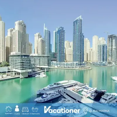 Vacationer I Elegant 1 Bedroom Apartment I Marina Views I Walk to Marina Mall I Silverene Tower B