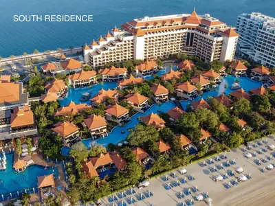 an aerial view of the resort at Upgraded Gorgeous 1BR at 5 Star Resort in Dubai